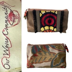 🎭 NWOT Artistic Tapestry Accented Bag | Handmade by Our Woven Community